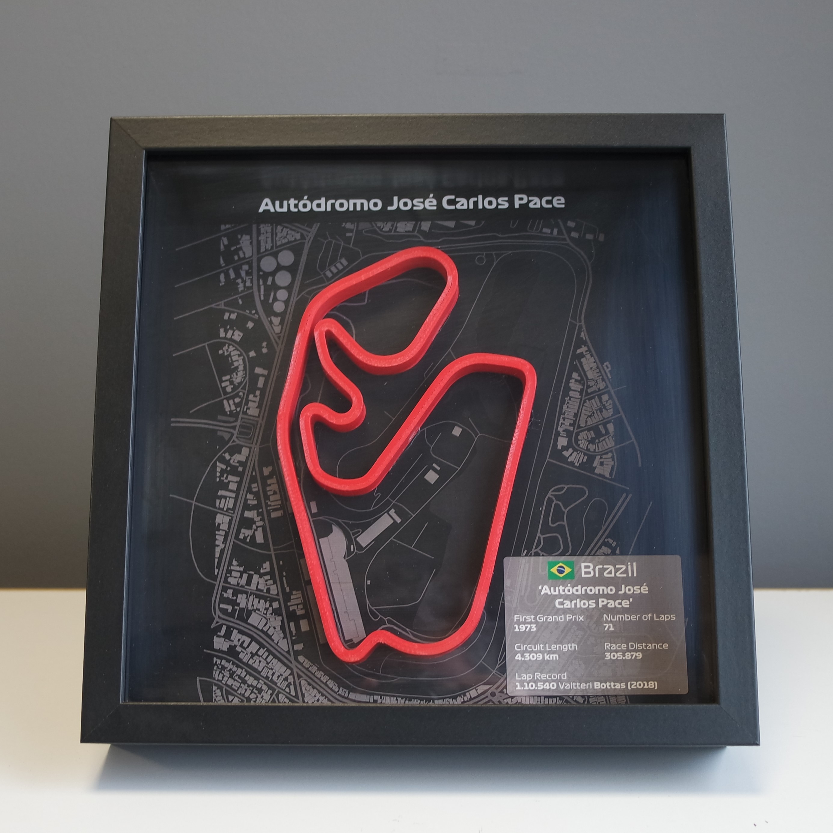 F1 Pist - Brezilya 25x25cm