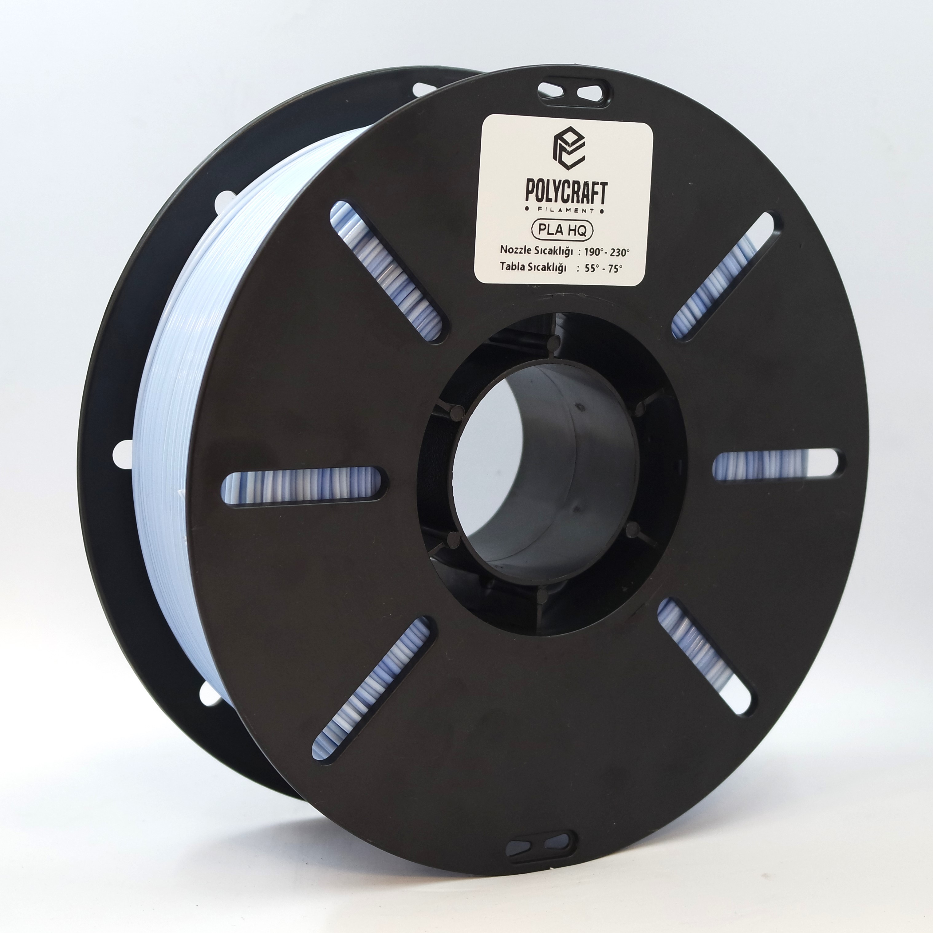 Polycraft PLA HQ (Plus) Degrade Filament 1.75 mm - 1 kg - Açık Mavi-Beyaz